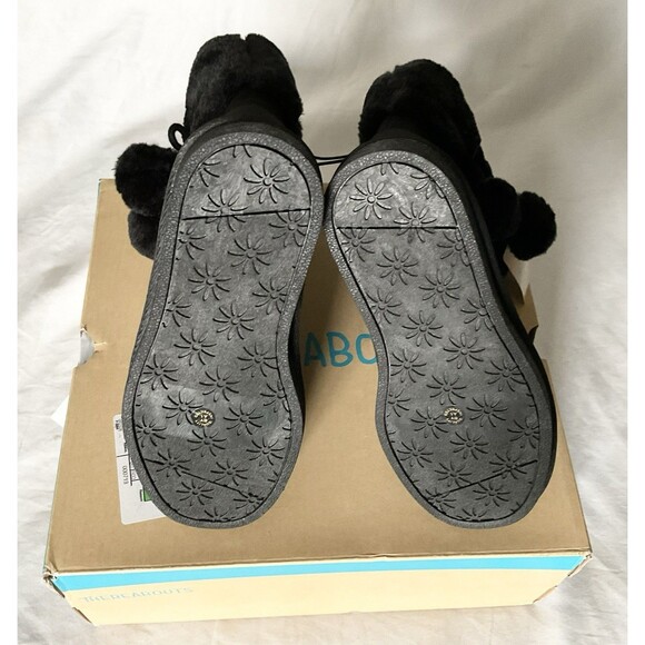Thereabouts Little & Big Kid Girls Willa Flat Heel Winter Boots Size 13, Black - Picture 5 of 8